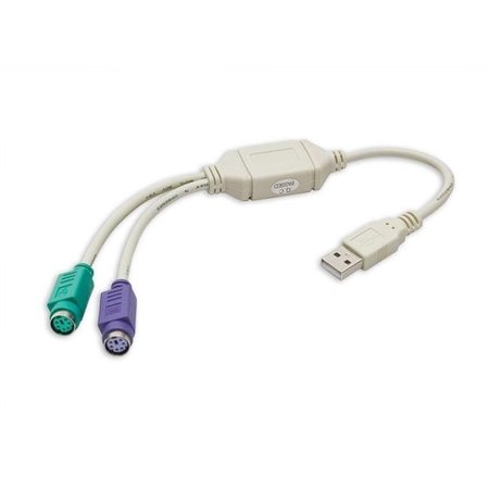 SKILLEDPOWER Cable Split an USB into PS-2 Keyboard-Mouse Ports Adapter Retail SK174956